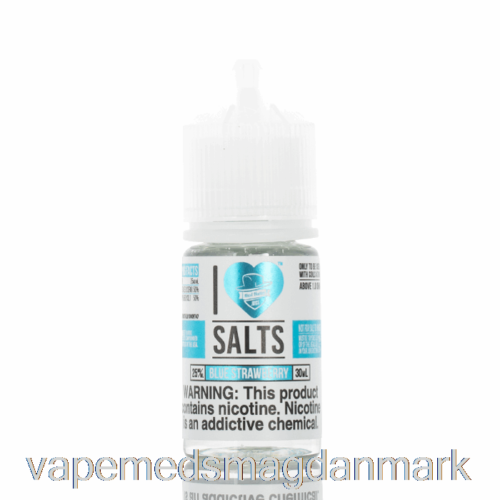 Vape Med Smag Blå Jordbær - Jeg Elsker Salt - 30ml 25mg